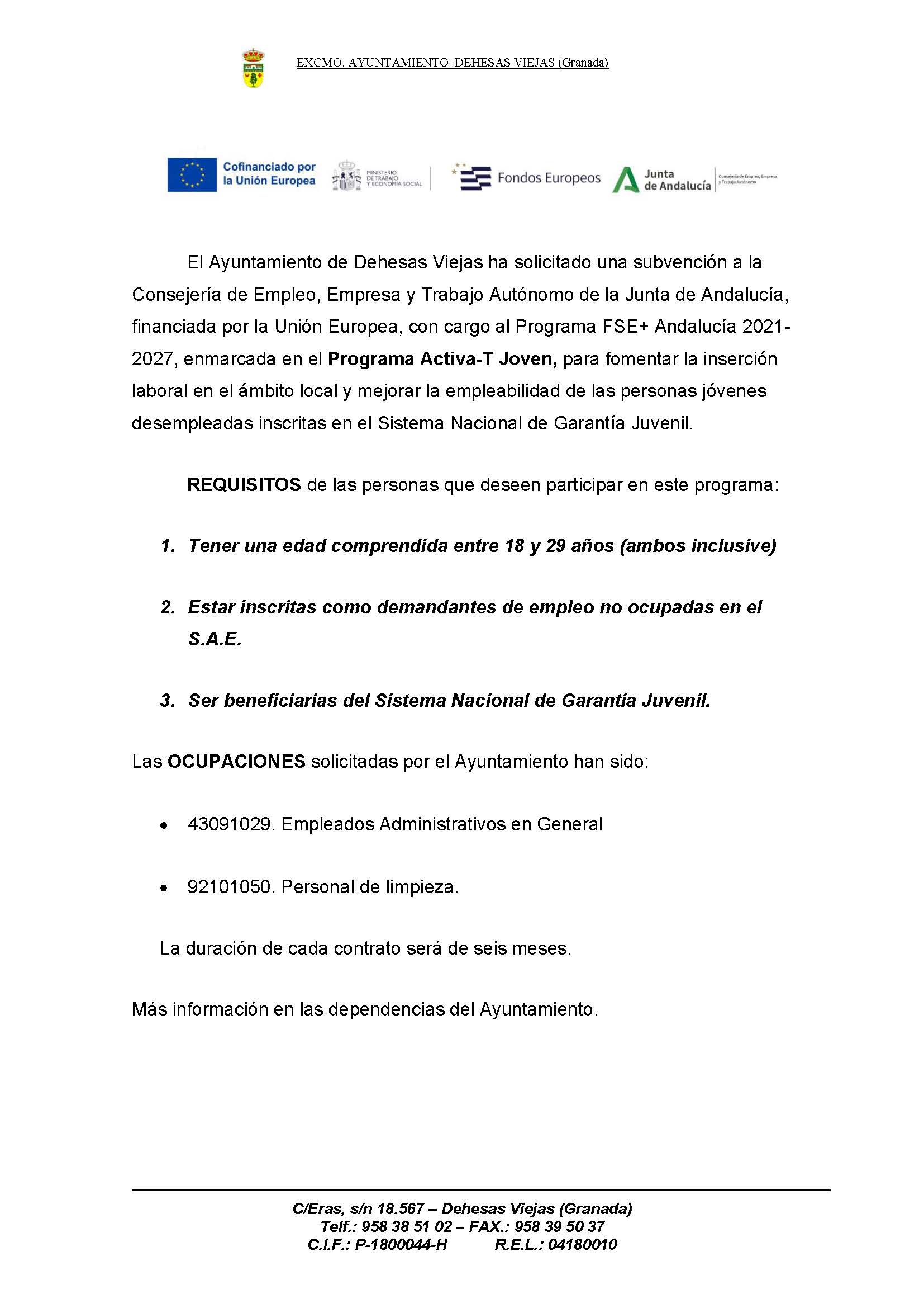 Publicidad de la subvención